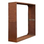 Estexo ? support � bois de chauffage en acier corten 150x150x38 cm ? pr� - rouill� ? r�sistant aux intemp�ries ...