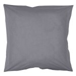Stof - une taie d'oreiller couleur gris ardoise en coton bio