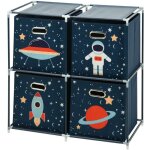 Storage solutions - tagre  jouets avec bacs mission spatiale, 68 x 35 x 70 cm