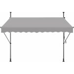 Store de balcon rétractable - avec manivelle, sans perçage, protection uv, hauteur réglable - gris clair ... Store de balcon rétractable - avec manivelle, sans perçage, protection uv, hauteur réglable - gris clair ...