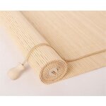 Store bambou sans per�ager, protection solaire et visuelle, store � tirage lat�ral sans percer, pour ...
