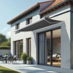 Intersun - store banne coffre int�gral cinabre 3, 00x2, 00 m (motoris� � t�l�commande - blanc satin� ...