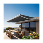 Store banne coffre intgral protect 2 led smart blanc 5x3, 5m motoris  tlcommande + capteur vent ...