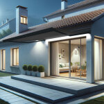 Store banne coffre intgral soa 4, 10x3, 50 m (motoris secours  tlcommande + led - gris anthracite ...