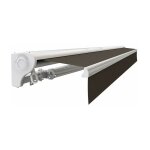 Sunny inch  - store banne demi coffre motoris et manuel pour terrasse - taupe - longueur 2. 5 m et ...