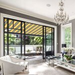 Sunny inch � - store banne ext�rieur coffre int�gral motoris� et manuel pour terrasse - gris jaune - ...