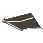 Sunny inch  - store banne manuel demi coffre pour terrasse - taupe - longueur 2. 5 m et largeur 2 m