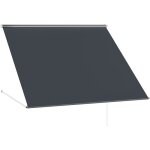 Outsunny - store banne manuel inclinaison réglable acier alu. dim. 150l x 120l (avancée) cm polyester ... Outsunny - store banne manuel inclinaison réglable acier alu. dim. 150l x 120l (avancée) cm polyester ...
