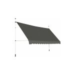 Costway - store banne manuel rétractable de 2 x 1, 25m avec manivelle hauteur réglable 200 - 300cm, auvent ... Costway - store banne manuel rétractable de 2 x 1, 25m avec manivelle hauteur réglable 200 - 300cm, auvent ...