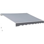 Store banne manuel rétractable dim. 2, 5l x 2l (avancée) m alu. polyester imperméabilisé haute densité ... Store banne manuel rétractable dim. 2, 5l x 2l (avancée) m alu. polyester imperméabilisé haute densité ...