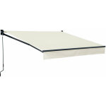 Happy garden - store banne saule 2, 95 � 2, 5m - toile beige et structure grise