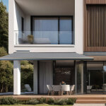 Store banne solaire coffre int�gral altea anthracite 7016 2 x 1, 5 toile souris