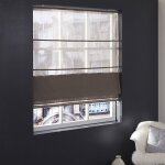 Madecostore - store bateau tamisant lurex elfi - taupe - l50 x h250cm