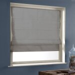 Store bateau tamisant panama - gamme must - gris - l80 x h180cm