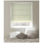 Store bateau tamisant uni - ecru - l120 x h175cm