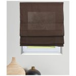 Madecostore - store bateau tamisant voile de lin - chocolat - l45 x h180cm