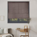 Madecostore - store bateau voile structuré - chocolat - l60 x h180cm Madecostore - store bateau voile structuré - chocolat - l60 x h180cm