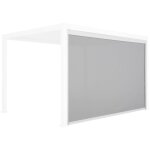 Store blanc pour pergola bioclimatique ? triomphe ? 3x4 m. aluminium et textil�ne