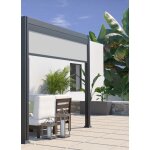 Couleurs du monde - store brise - vue frontal 2m pour pergola bioclimatique