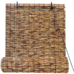 Comercial candela - store enrouleur 90x200cm 100% bambou naturel rideau pour fenetre ou porte