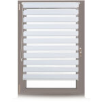 Store enrouleur double face klemmfix en blanc sans perage fentre porte balcon en tissu 96x156 cm, blanc ...