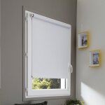 Madecostore - store enrouleur occultant sans percer - blanc - l61 x h190cm