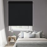 Store enrouleur occultant uni h190cm - noir - l64 x h190cm