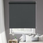 Madecostore - store enrouleur occultant uni h250cm - gris anthracite - l214 x h250cm