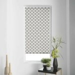 Paris prix - store enrouleur tamisant 'art d�co chic' 45x180cm gris