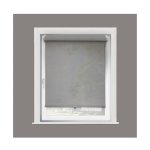 Store enrouleur tamisant automatique sans percer - gamme must - gris - l46 x h160cm