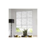 Madecostore - store enrouleur tamisant motif zigzag - gamme must - blanc - l49 x h190cm