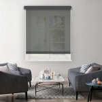 Madecostore - store enrouleur tamisant screen mini sans percer - gris anthracite - l41 x h160cm