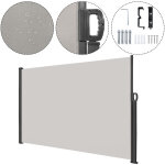 Store latral paravent extrieur, brise - vue rtractable protection contre le vent prive pour terrasse, ...