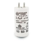 Condensateur, 3, 5 uf, cosses, pour moteur de volet roulant, condensateur universel