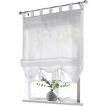 Stores romains à boucles rideaux cuisine stores romains rideaux à boucles moderne voile blanc lxh 120x155cm ... Stores romains à boucles rideaux cuisine stores romains rideaux à boucles moderne voile blanc lxh 120x155cm ...