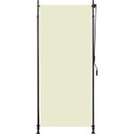 Store roulant d'ext�rieur 100 x 270 cm cr�me vidaxl