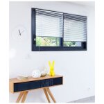 Madecostore - store v�nitien aluminium 25mm - gris - l90 x h175cm - gris