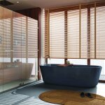 Madecostore - store v�nitien bambou 50mm avec galon - dor� - l80 x h250cm