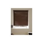 Store vnitien lamelles pvc 25mm - chocolat - l45 x h175cm