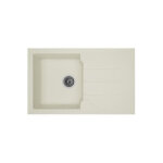 Stradour evier cuisine a encastrer 1 bac + 1 égouttoir aloa - résine - 81 x 50 cm - blanc Stradour evier cuisine a encastrer 1 bac + 1 égouttoir aloa - résine - 81 x 50 cm - blanc