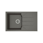 Stradour - evier cuisine a encastrer 1 bac + 1 égouttoir aloa - résine - 81 x 50 cm - gris béton Stradour - evier cuisine a encastrer 1 bac + 1 égouttoir aloa - résine - 81 x 50 cm - gris béton