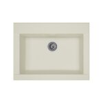 Stradour - evier cuisine a encastrer 1 bac sans gouttoir hexo - rsine - 66 x 50 cm - blanc