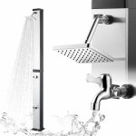 Strattore douche solaire - ocean en noir / argent Strattore douche solaire - ocean en noir / argent