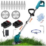 Strimmers sans fil, coupe - herbe sans fil coupe - herbe arbre 18v jardin edger �lectrique 2 batterie ...