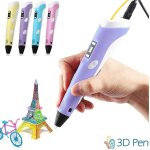 Stylo de dessin 3d  impression stroscopique avec jeu de 3 filaments
