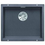 Blanco - subline 500 - �vier en silgranit, 53x46 cm, infino, gris rocher 523433