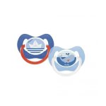 Sucette physiologique + 6m bateau et baleine lot de 2 - dodie