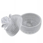 Sucrier bonbonni�re verre 8x9 72284