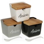 Sucrier + cuillre en cramique - 9x9x10