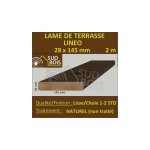 Sud bois - lame terrasse 28x145mm douglas naturel lisse 2m Sud bois - lame terrasse 28x145mm douglas naturel lisse 2m